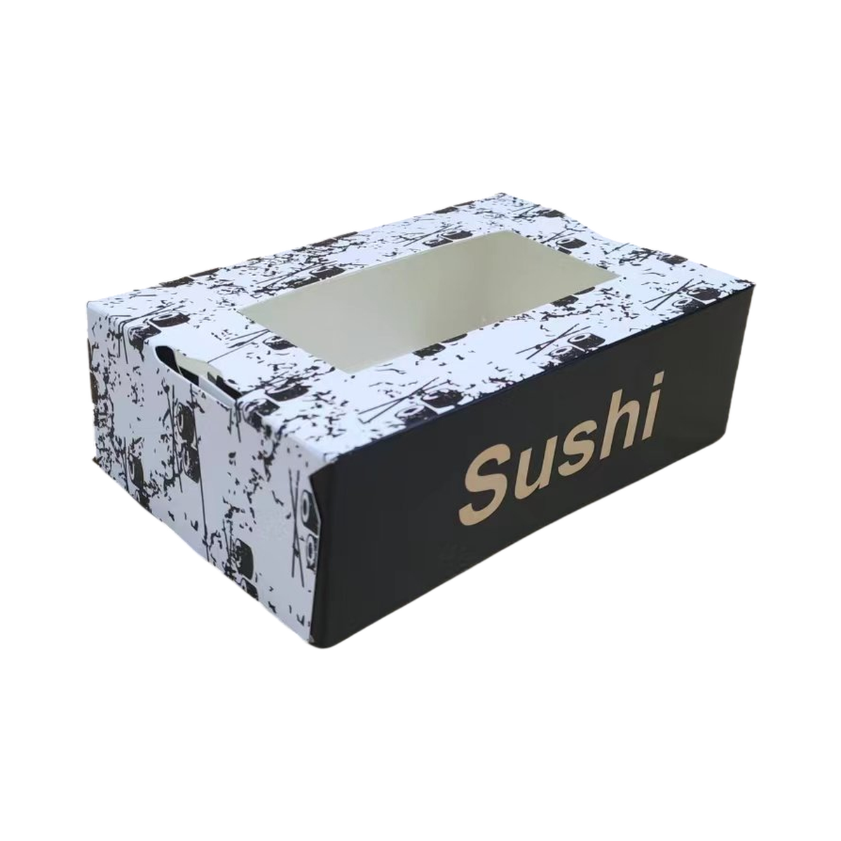 5.63" x 3.54" x 2.36" Printed Paper Sushi Container