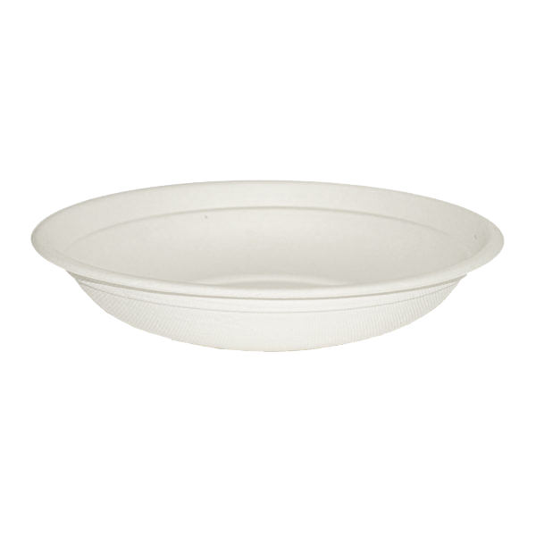 24 oz Round Bagasse Bowls - White – Encore Food Service